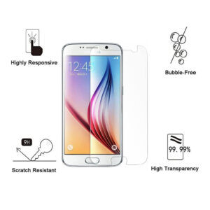 Folie de protectie compatibila cu Samsung Galaxy S6, 9H Cushion Glass, Complete Bonding, Case-Friendly, Clar - 2