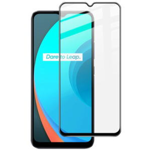 Folie COMANDO Ultra Thin Proof compatibila cu Realme C11, Rezistenta ridicata la socuri, Acoperire completa a ecranului, Lipici adeziv pe intreaga suprafata, 0,3 mm, Cadru negru