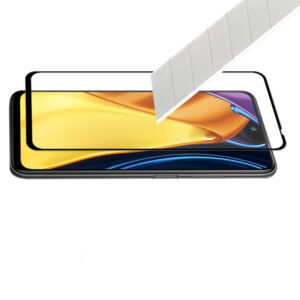 Folie COMANDO Ultra Thin Proof compatibila cu Xiaomi Poco M3 Pro, Rezistenta ridicata la socuri, Acoperire completa a ecranului, Lipici adeziv pe intreaga suprafata, 0,3 mm, Cadru negru - 3