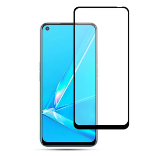 Folie COMANDO Ultra Thin Proof compatibila cu Oppo A92, Rezistenta ridicata la socuri, Acoperire completa a ecranului, Lipici adeziv pe intreaga suprafata, 0,3 mm, Cadru negru