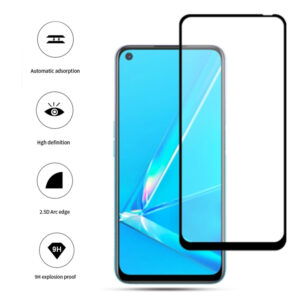 Folie COMANDO Ultra Thin Proof compatibila cu Oppo A92, Rezistenta ridicata la socuri, Acoperire completa a ecranului, Lipici adeziv pe intreaga suprafata, 0,3 mm, Cadru negru - 3