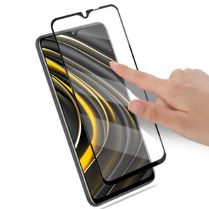 Folie COMANDO Ultra Thin Proof compatibila cu Xiaomi Poco M3, Rezistenta ridicata la socuri, Acoperire completa a ecranului, Lipici adeziv pe intreaga suprafata, 0,3 mm, Cadru negru - 2