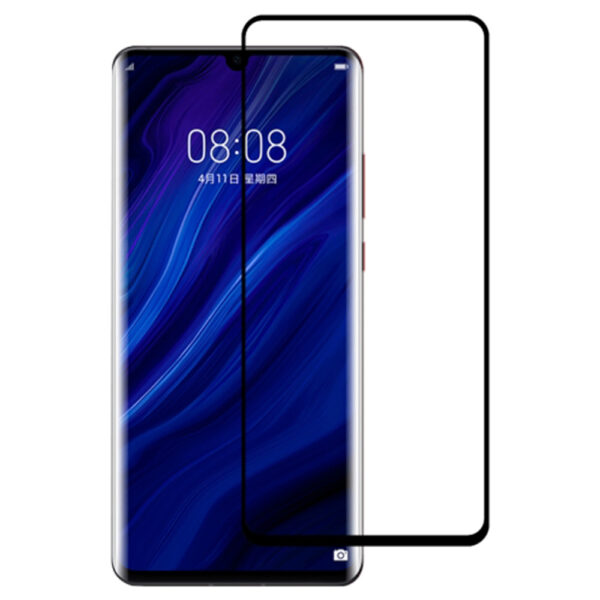 Folie COMANDO Ultra Thin Proof compatibila cu Huawei P30, Rezistenta ridicata la socuri, Acoperire completa a ecranului, Lipici adeziv pe intreaga suprafata, 0,3 mm, Cadru negru