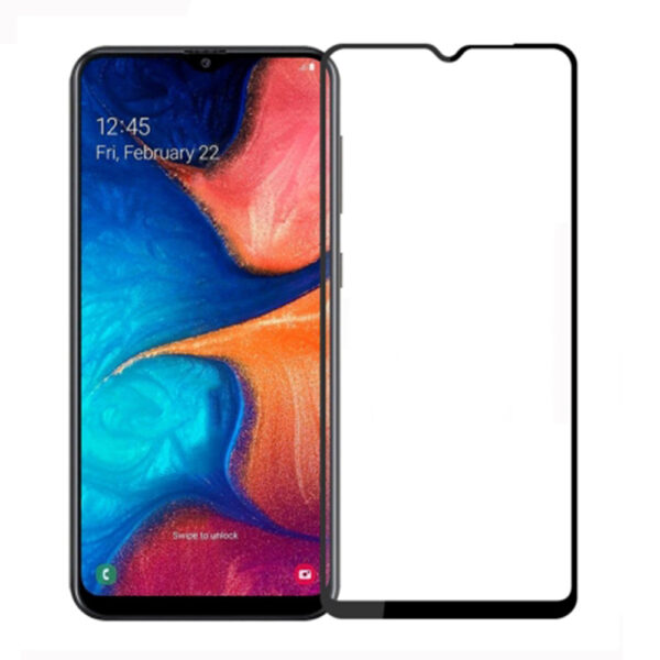 Folie COMANDO Ultra Thin Proof compatibila cu Samsung Galaxy A20s, Rezistenta ridicata la socuri, Acoperire completa a ecranului, Lipici adeziv pe intreaga suprafata, 0,3 mm, Cadru negru