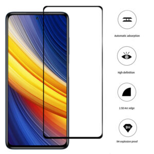 Folie COMANDO Ultra Thin Proof compatibila cu Xiaomi Poco X3 Pro, Rezistenta ridicata la socuri, Acoperire completa a ecranului, Lipici adeziv pe intreaga suprafata, 0,3 mm, Cadru negru - 2