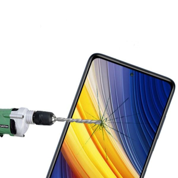 Folie COMANDO Ultra Thin Proof compatibila cu Xiaomi Poco X3 Pro, Rezistenta ridicata la socuri, Acoperire completa a ecranului, Lipici adeziv pe intreaga suprafata, 0,3 mm, Cadru negru - 3