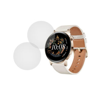 Set 2 x Folie compatibila cu Huawei Watch GT 3 42 mm, InvisiFlex Full Glue, Silicon hydrogel regenerabil, Anti soc si anti spargeri, SlimLine NanoShield, Transparenta - 2