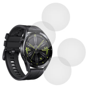 Set 4 x Folie compatibila cu Huawei Watch GT 3 42 mm, Comando Shield Full Glue, Silicon hydrogel regenerabil, Anti soc si anti spargeri, SlimLine NanoShield, Transparenta - 2