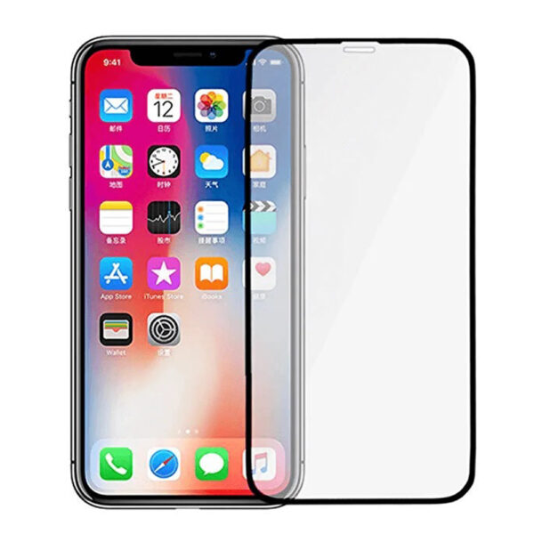 Folie COMANDO Ultra Thin Proof compatibila cu Apple iPhone 14 Plus, Rezistenta ridicata la socuri, Acoperire completa a ecranului, Lipici adeziv pe intreaga suprafata, 0,3 mm, Cadru negru