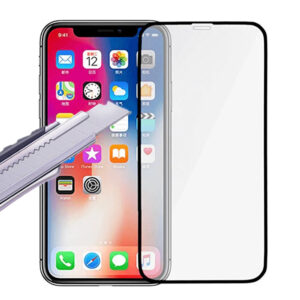 Folie COMANDO Ultra Thin Proof compatibila cu Apple iPhone 14 Plus, Rezistenta ridicata la socuri, Acoperire completa a ecranului, Lipici adeziv pe intreaga suprafata, 0,3 mm, Cadru negru - 2