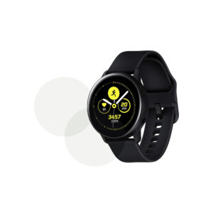 Set 2 x Folie compatibila cu Samsung Galaxy Watch Active, InvisiFlex Full Glue, Silicon hydrogel regenerabil, Anti soc si anti spargeri, SlimLine NanoShield, Transparenta - 2