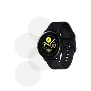 Set 4 x Folie compatibila cu Samsung Galaxy Watch Active, InvisiFlex Full Glue, Silicon hydrogel regenerabil, Anti soc si anti spargeri, SlimLine NanoShield, Transparenta - 2