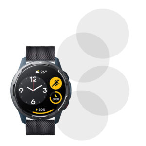 Set 4 x Folie compatibila cu Xiaomi Watch S1 Active, Comando Shield Full Glue, Silicon hydrogel regenerabil, Anti soc si anti spargeri, SlimLine NanoShield, Transparenta