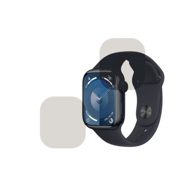 Set x 2 Folie compatibila cu Apple Watch 9 41 mm, Mata InvisiFlex, Anti-Reflexii, Anti-Stralucire, Protectie ideala, Atingere fina, Proprietati regenerabile, Acoperire oleofoba, Tehnologie ULTRA HD - 2