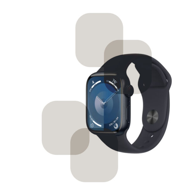 Set x 4 Folie compatibila cu Apple Watch 9 41 mm, Mata InvisiFlex, Anti-Reflexii, Anti-Stralucire, Protectie ideala, Atingere fina, Proprietati regenerabile, Acoperire oleofoba, Tehnologie ULTRA HD - 2