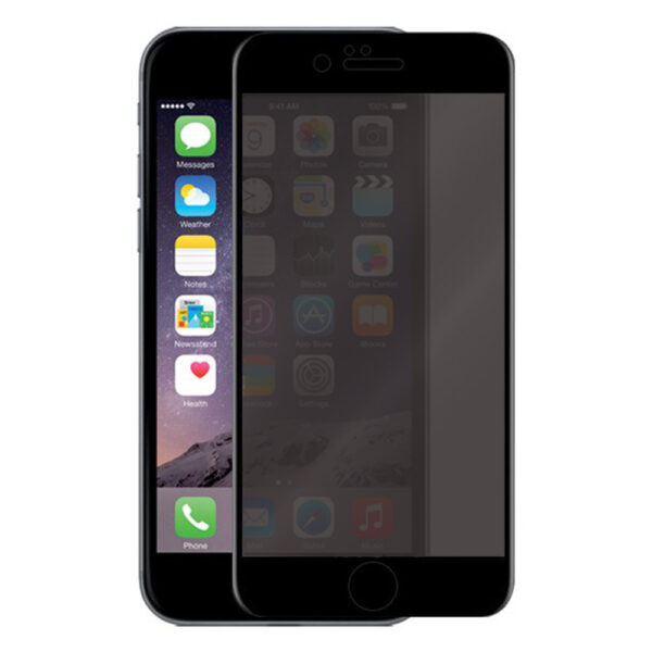 Folie Anti-Spy compatibila cu Apple iPhone 7, COMANDO Privacy, Filtru de confidentialitate, Protectie intimitate, Calitate japoneza, Adeziv complet, Negru