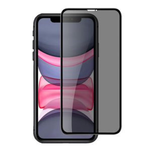 Folie Anti-Spy compatibila cu Apple iPhone XR, COMANDO Privacy, Filtru de confidentialitate, Protectie intimitate, Calitate japoneza, Adeziv complet, Negru