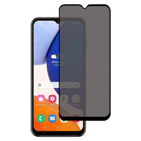 Folie Anti-Spy compatibila cu Samsung Galaxy A14 5G, COMANDO Privacy, Filtru de confidentialitate, Protectie intimitate, Calitate japoneza, Adeziv complet, Negru