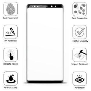 Folie Anti-Spy compatibila cu Samsung Galaxy Note 9, COMANDO Privacy, Filtru de confidentialitate, Protectie intimitate, Calitate japoneza, Adeziv complet, Negru - 3