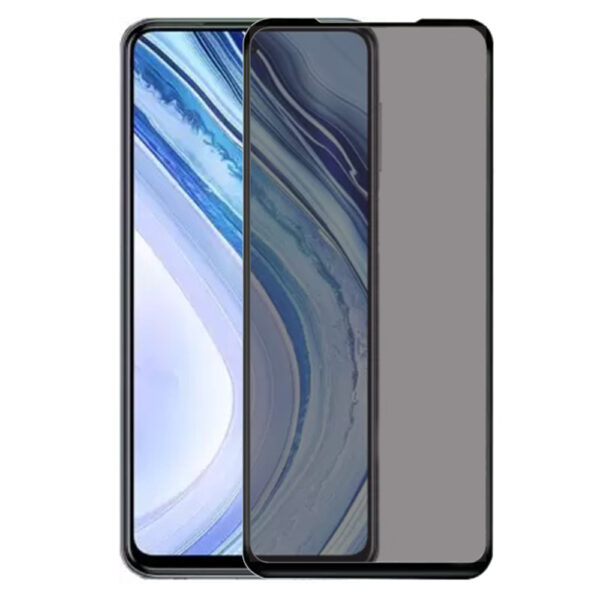 Folie Anti-Spy compatibila cu Xiaomi Redmi Note 9 Pro Max, COMANDO Privacy, Filtru de confidentialitate, Protectie intimitate, Calitate japoneza, Adeziv complet, Negru