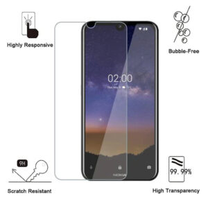 Folie de protectie compatibila cu Nokia 2.2, 9H Cushion Glass, Complete Bonding, Case-Friendly, Clar - 2