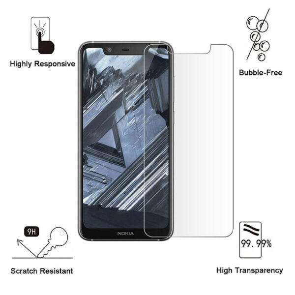 Folie de protectie compatibila cu Nokia 5.1 Plus, 9H Cushion Glass, Complete Bonding, Case-Friendly, Clar - 2