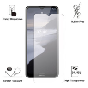 Folie de protectie compatibila cu Nokia 2.4, 9H Cushion Glass, Complete Bonding, Case-Friendly, Clar - 2