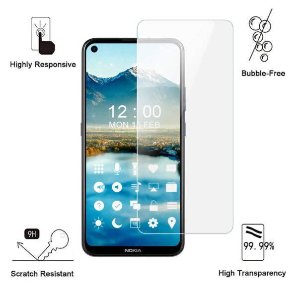 Folie de protectie compatibila cu Nokia 5.4, 9H Cushion Glass, Complete Bonding, Case-Friendly, Clar - 2