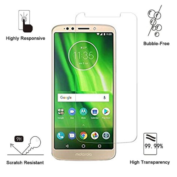 Folie de protectie compatibila cu Motorola Moto G6 Play, 9H Cushion Glass, Complete Bonding, Case-Friendly, Clar - 2