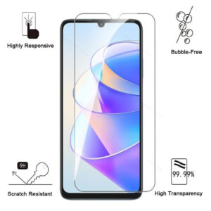 Folie de protectie compatibila cu Honor X7a, 9H Cushion Glass, Complete Bonding, Case-Friendly, Clar - 2