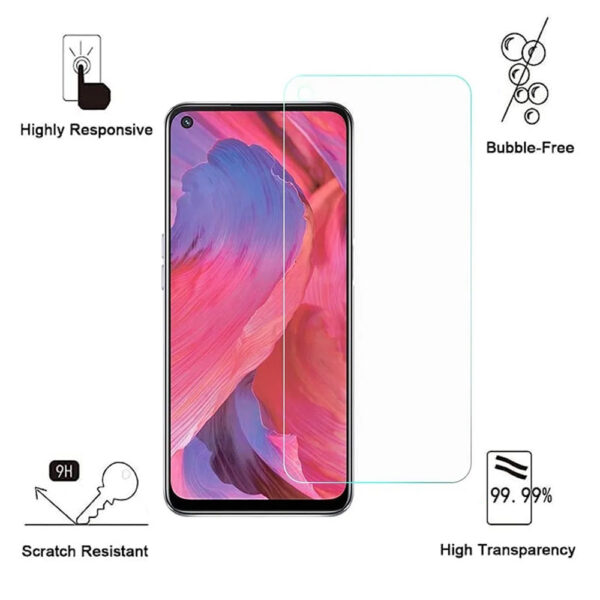 Folie de protectie compatibila cu OPPO A74|A94|A94 5G|A95, 9H Cushion Glass, Complete Bonding, Case-Friendly, Clar - 2