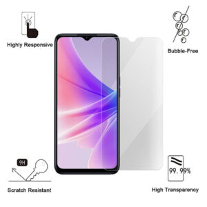 Folie de protectie compatibila cu OPPO A77, 9H Cushion Glass, Complete Bonding, Case-Friendly, Clar - 2