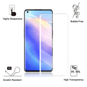 Folie de protectie compatibila cu OPPO Reno 5Z, 9H Cushion Glass, Complete Bonding, Case-Friendly, Clar - 2