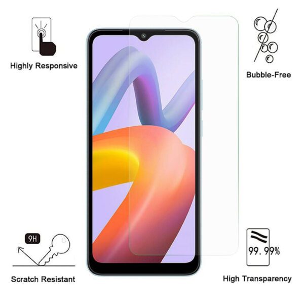 Folie de protectie compatibila cu Xiaomi Redmi A2, 9H Cushion Glass, Complete Bonding, Case-Friendly, Clar - 2