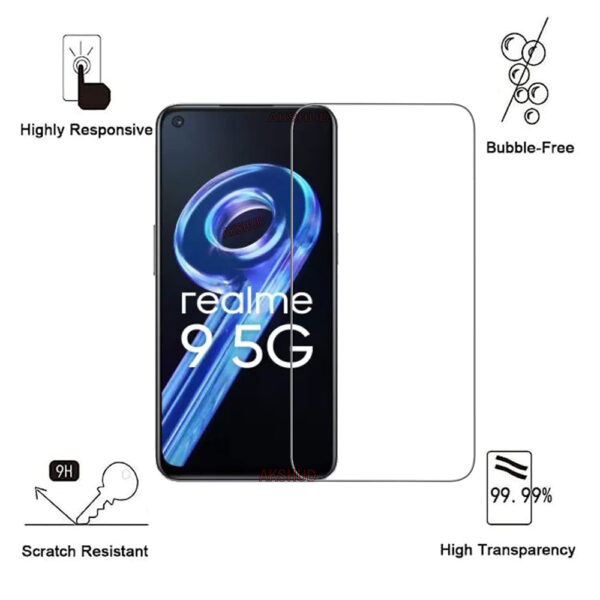 Folie de protectie compatibila cu Realme 9 5G, 9H Cushion Glass, Complete Bonding, Case-Friendly, Clar - 2