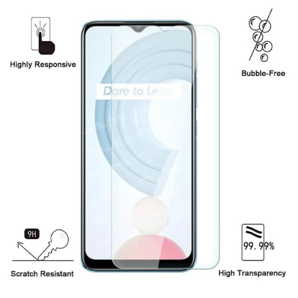 Folie de protectie compatibila cu Realme C21, 9H Cushion Glass, Complete Bonding, Case-Friendly, Clar - 2