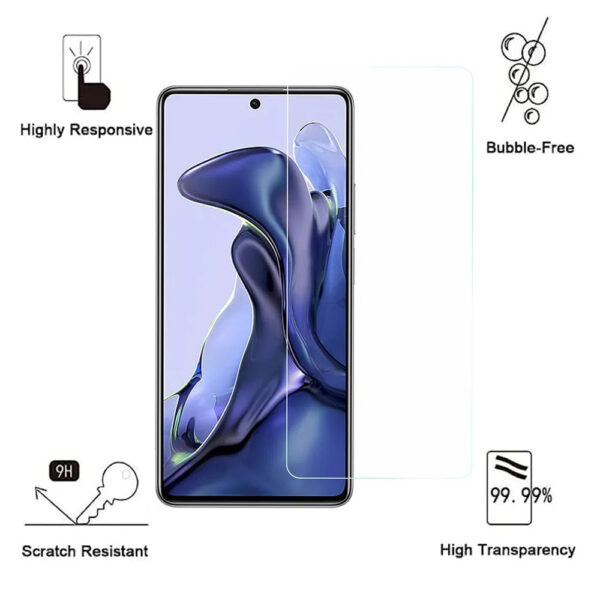 Folie de protectie compatibila cu Xiaomi 11T, 9H Cushion Glass, Complete Bonding, Case-Friendly, Clar - 2