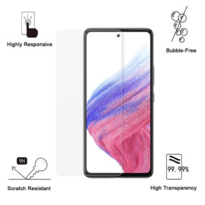 Folie de protectie compatibila cu Samsung Galaxy A53 5G, 9H Cushion Glass, Complete Bonding, Case-Friendly, Clar - 2