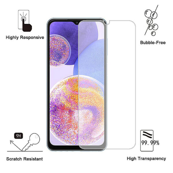 Folie de protectie compatibila cu Samsung Galaxy A23, 9H Cushion Glass, Complete Bonding, Case-Friendly, Clar - 2