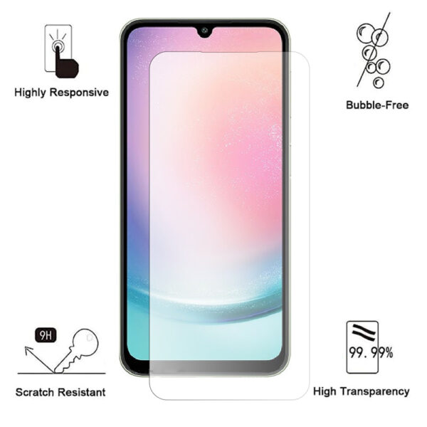 Folie de protectie compatibila cu Samsung Galaxy A24, 9H Cushion Glass, Complete Bonding, Case-Friendly, Clar - 2