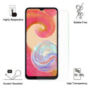 Folie de protectie compatibila cu Samsung Galaxy A04, 9H Cushion Glass, Complete Bonding, Case-Friendly, Clar - 2