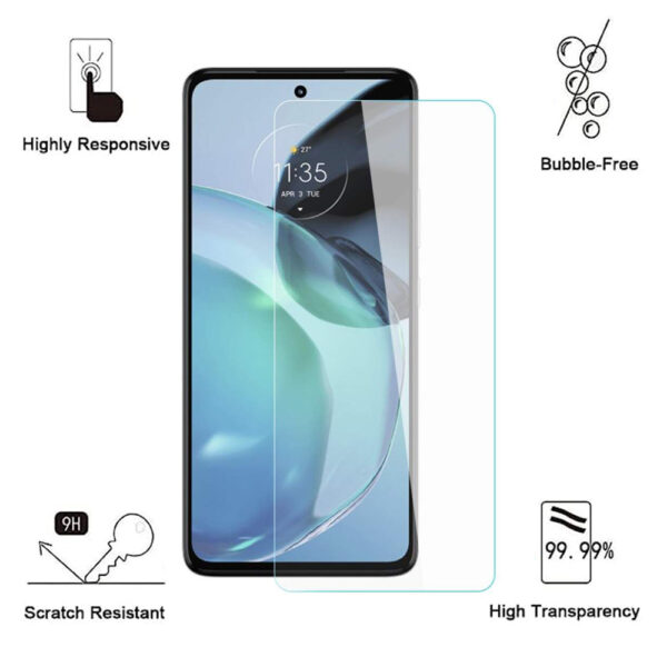 Folie de protectie compatibila cu Motorola Moto G72, 9H Cushion Glass, Complete Bonding, Case-Friendly, Clar - 2