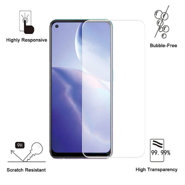 Folie de protectie compatibila cu OPPO Reno 5 Lite, 9H Cushion Glass, Complete Bonding, Case-Friendly, Clar - 2