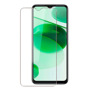 Folie de protectie compatibila cu Realme C35, 9H Cushion Glass, Complete Bonding, Case-Friendly, Clar