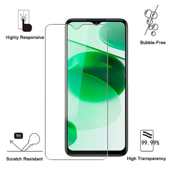 Folie de protectie compatibila cu Realme C35, 9H Cushion Glass, Complete Bonding, Case-Friendly, Clar - 2