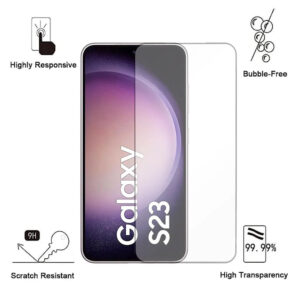 Folie de protectie compatibila cu Samsung Galaxy S23, 9H Cushion Glass, Complete Bonding, Case-Friendly, Clar - 2