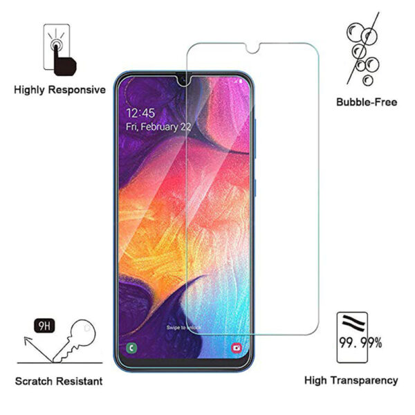 Folie de protectie compatibila cu Samsung Galaxy A40, 9H Cushion Glass, Complete Bonding, Case-Friendly, Clar - 2