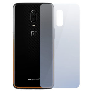 Folie InvisibleBack compatibila cu OnePlus 6T McLaren, Protectie carcasa spate, Polimer siliconic, Adeziv premium, Montare usoara, Fara lichid, Regenerabila, Full Glue