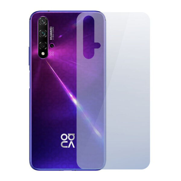 Folie InvisibleBack compatibila cu Huawei Nova 5T, Protectie carcasa spate, Polimer siliconic, Adeziv premium, Montare usoara, Fara lichid, Regenerabila, Full Glue