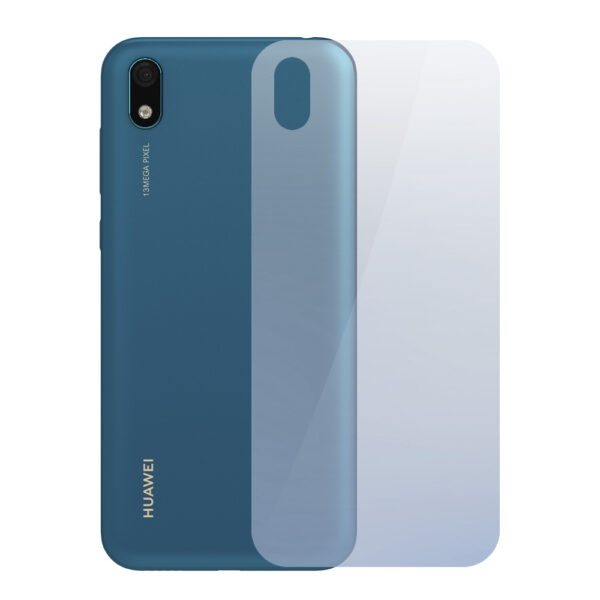 Folie InvisibleBack compatibila cu Huawei Y5 (2019), Protectie carcasa spate, Polimer siliconic, Adeziv premium, Montare usoara, Fara lichid, Regenerabila, Full Glue